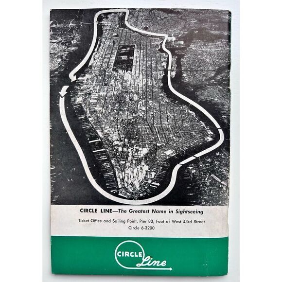 VTG 1959 Around Manhattan Island CIRCLE LINE Cruise Guide New York City - Picture 4 of 8